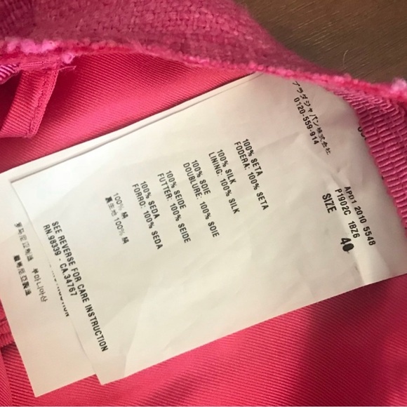 Trina Turk Hot Pink Tweed Mini Skirt. - Picture 8 of 8